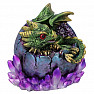 Statuette shining emerald dragon