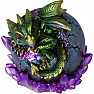 Statuette shining emerald dragon