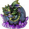 Statuette shining emerald dragon