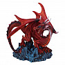 Statuette red dragon Guardian