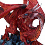 Statuette red dragon Guardian