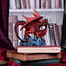 Statuette red dragon Guardian