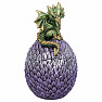 Statuette - treasure chest Green dragon on an egg