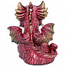 Statuette of a glowing red dragon with a oracle sphere