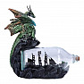 Dragon with a ship in a bottle Adventure figurine