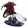 Statue of a dragon with a ship in a bottle Voyage