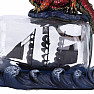 Statue of a dragon with a ship in a bottle Voyage