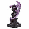 Tower Guardian dragon figurine purple