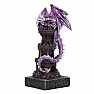 Tower Guardian dragon figurine purple