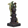 Dragon figurine Guardian of the tower green