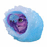 Glowing figurine Purple dragon in a geode nest