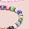 Cheerful fashion bracelet made of colorful ulexites