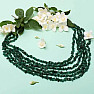 Aventurine green necklace chopped five rows