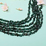 Aventurine green necklace chopped five rows