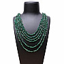 Aventurine green necklace chopped five rows