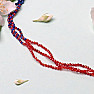 Lapis lazuli and red onyx cut bead necklace