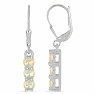 Silver earrings with Ethiopian opals Ag 925 014969 ETOP