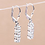 Silver earrings with cut aquamarines Ag 925 014969 AQ