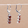 Silver earrings with cut garnets Ag 925 014969 GT