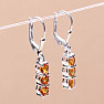 Silver earrings with cut Madeira citrine Ag 925 014969 MCT