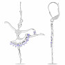 Silver earrings with cut tanzanites Ag 925 034420 TZ