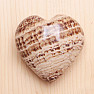 Aragonite brown Peru heart AS 1