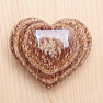 Aragonite brown Peru heart AS 2