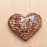 Aragonite brown Peru heart AS 3