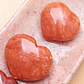 Selenite orange Madagascar heart SES 1