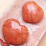 Selenite orange Madagascar heart SES 2