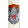 Large candle in glass Angel of love with a heart with the scent of myrrh and incense