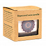 Mandala glass scented candle