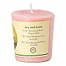 Votive scented candle Joy and love