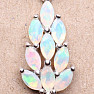 Silver pendant with cut Ethiopian opals Ag 925 014252 ETOP