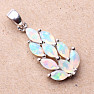 Silver pendant with cut Ethiopian opals Ag 925 014252 ETOP