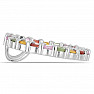 Silver pendant with multicolored cut sapphires Ag 925 034766 SAF