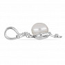 Silver pendant with white pearl and zircons Ag 925 09711 WP