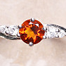 Silver ring with Madeira citrine and zircons Ag 925 011580 MCT