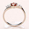 Silver ring with Madeira citrine and zircons Ag 925 011580 MCT