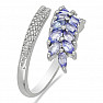 Silver ring with tanzanite Ag 925 014807 TZ