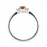 Silver ring with Madeira citrine and zircons Ag 925 015001 MCT