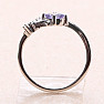 Silver ring with tanzanite and zircons Ag 925 015092 TZ