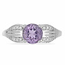 Silver ring with Brazilian amethyst and zircons Ag 925 026068 BRAME