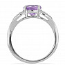 Silver ring with Brazilian amethyst and zircons Ag 925 026068 BRAME