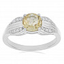 Silver ring with cut citrine and zircons Ag 925 026068 CT