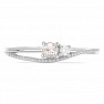 Silver ring with morganite and zircon Ag 925 031121 MG