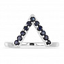 Silver ring with blue sapphires Ag 925 034710 SAF