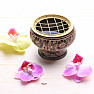 Brown brass bowl decorated medium