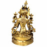 Feng Shui statuette of the goddess Green Tara brass 35 cm