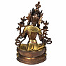 Feng Shui statuette of the goddess Green Tara brass brown-gold 35 cm